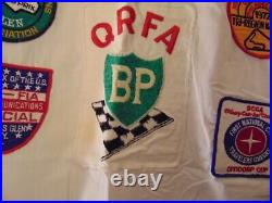 Vintage 1972 Watkins Glen Race Track Official Shirt Deputy Director Patches SCCA
