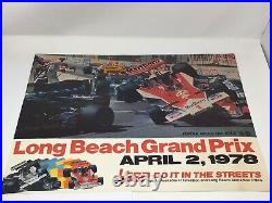 Vintage 1978 Poster Long Beach Grand Prix Toyota