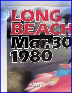 Vintage 1980 Toyota Grand Prix of Long Beach Fast Racing Car Automobile Poster