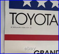 Vintage 1980 Toyota Grand Prix of Long Beach Fast Racing Car Automobile Poster
