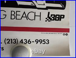 Vintage 1980 Toyota Grand Prix of Long Beach Fast Racing Car Automobile Poster