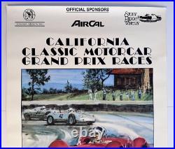 Vintage 1984 California Classic Motorcar Grand Prix Races Car Automobile Poster