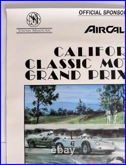 Vintage 1984 California Classic Motorcar Grand Prix Races Car Automobile Poster