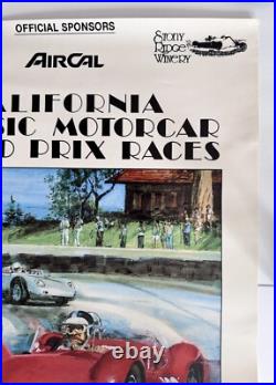 Vintage 1984 California Classic Motorcar Grand Prix Races Car Automobile Poster