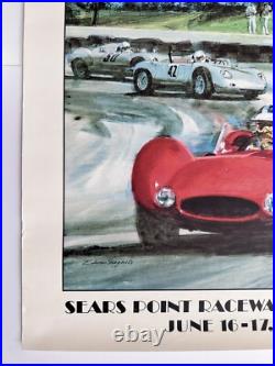 Vintage 1984 California Classic Motorcar Grand Prix Races Car Automobile Poster