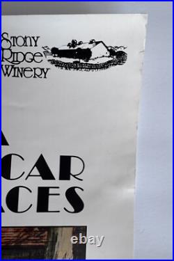 Vintage 1984 California Classic Motorcar Grand Prix Races Car Automobile Poster