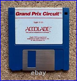 Vintage 1988 Accolade Grand Prix Circuit Video Game Apple IIGS