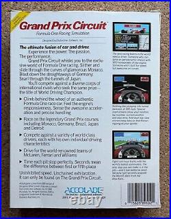 Vintage 1988 Accolade Grand Prix Circuit Video Game Apple IIGS