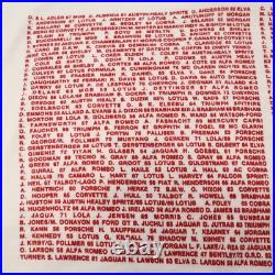 Vintage 1988 Palm Springs Grand Prix Single Stitch Shirt Drivers Names Small