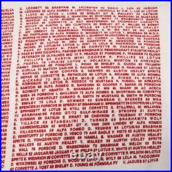 Vintage 1988 Palm Springs Grand Prix Single Stitch Shirt Drivers Names Small