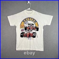 Vintage 1990 British Grand Prix Formula 1 Racing Ferrari T Shirt Adult Medium