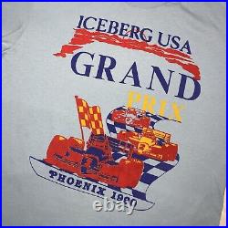 Vintage 1990 Phoenix Grand Prix T-shirt Iceberg USA Indy Car Oneita USA X-Large