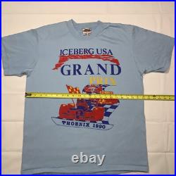 Vintage 1990 Phoenix Grand Prix T-shirt Iceberg USA Indy Car Oneita USA X-Large