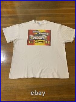 Vintage 1993 Peugeot 905B Le Mans F1 Grand Prix Racing Shirt Sz XL Made in USA