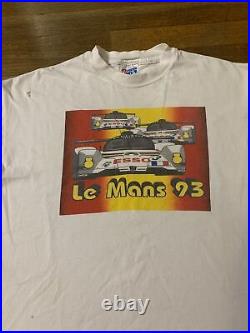 Vintage 1993 Peugeot 905B Le Mans F1 Grand Prix Racing Shirt Sz XL Made in USA