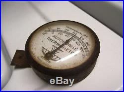 Vintage 40s Automobile interior thermometer gauge gm ford chevy rat rod pontiac