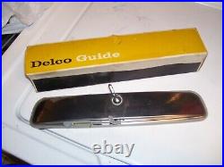 Vintage 60-72 nos original Delco Guide non glare chevy Rearview Mirror camaro