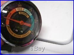 Vintage 60s Airguide chrome VACUUM gauge auto service dial gm street rat hot rod
