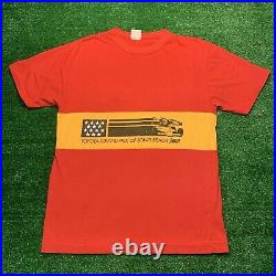 Vintage 70's 80's Toyota Grand Prix Racing T-Shirt Single Stitch USA Long Beach