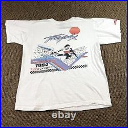 Vintage 80s T Shirt Size Medium 1984 Tropix Surfing Grand Prix Single Stitch