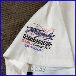 Vintage 80s T Shirt Size Medium 1984 Tropix Surfing Grand Prix Single Stitch