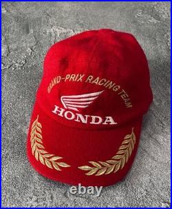 Vintage 90's Honda F1 Grand Prix Racing Team Wool Hat / Cap JAPAN