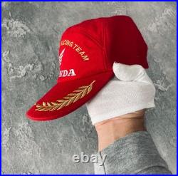 Vintage 90's Honda F1 Grand Prix Racing Team Wool Hat / Cap JAPAN