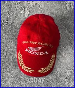 Vintage 90's Honda F1 Grand Prix Racing Team Wool Hat / Cap JAPAN