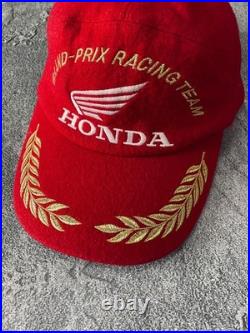 Vintage 90's Honda F1 Grand Prix Racing Team Wool Hat / Cap JAPAN
