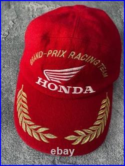 Vintage 90's Honda F1 Grand Prix Racing Team Wool Hat / Cap JAPAN