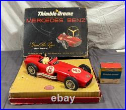 Vintage COX W-196 Mercedes Grand Prix Racer Gas Powered Thether Car Engine & Box