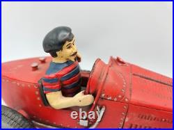 Vintage Classic Large Racing Grand PrIx Indy Bugatti Style Model Car 10 RARE
