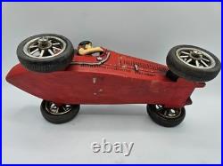 Vintage Classic Large Racing Grand PrIx Indy Bugatti Style Model Car 10 RARE