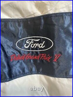 Vintage Ford Windbreaker Jacket Size M Detroit Grand Prix Logo USA Collectible