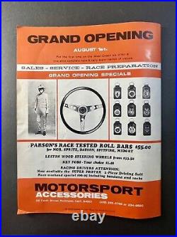 Vintage Golden Gate Grand Prix Race Program 1968