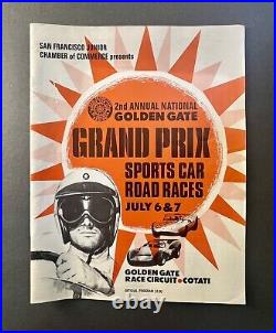 Vintage Golden Gate Grand Prix Race Program 1968