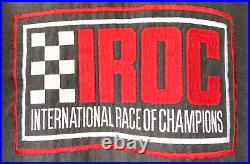 Vintage IROC Jacket Mens LARGE DGP Detroit Grand Prix USA Black Red White RARE