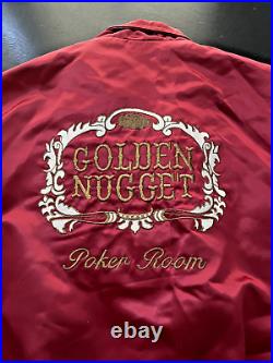 Vintage Kambert GOLDEN NUGGET POKER ROOM, Grand Prix of Poker Jacket, Size L