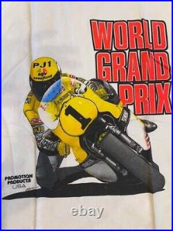 Vintage Kenny Roberts WGP World Grand Prix MotoGP Tee T Shirt Size M Made In USA