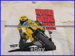 Vintage Kenny Roberts WGP World Grand Prix MotoGP Tee T Shirt Size M Made In USA