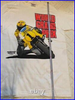 Vintage Kenny Roberts WGP World Grand Prix MotoGP Tee T Shirt Size M Made In USA