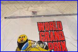 Vintage Kenny Roberts WGP World Grand Prix MotoGP Tee T Shirt Size M Made In USA