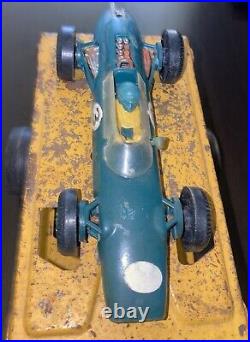 Vintage Nylint Grand Prix Special Roadster With Double Car Trailer And 1 Racer