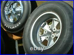 Vintage Original Hurst Mag Wheel Spinner Center Cap Goodyear Polyglas Tire GTO