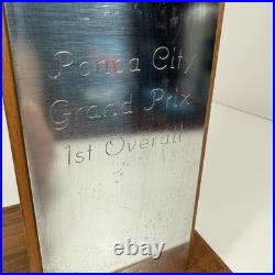 Vintage Ponca City Grand Prix 1st Place Overall Racing Trophy 12.5 Tall