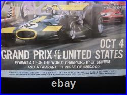 Vintage Poster 1970 USGP at Watkins Glen 22x28 Formula One Michael Turner