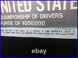 Vintage Poster 1970 USGP at Watkins Glen 22x28 Formula One Michael Turner