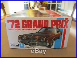 Vintage Rare 1972 MPC Pontiac Grand Prix unbuilt model car kit 1/25 scale