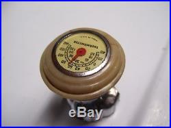 Vintage Steering wheel knob thermometer gauge gm ford chevy rat rod mopar bomba