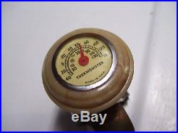 Vintage Steering wheel knob thermometer gauge gm ford chevy rat rod mopar bomba